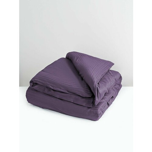 Пододеяльник 15-спальный 150х220 сатин страйп 11 100 хлопок черника 2247₽