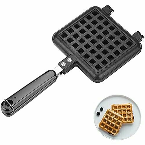 Мини-вафельница алюминиевая поверхность с антипригарным покрытием вафельная форма 55 x 124 дюйма 760900₽