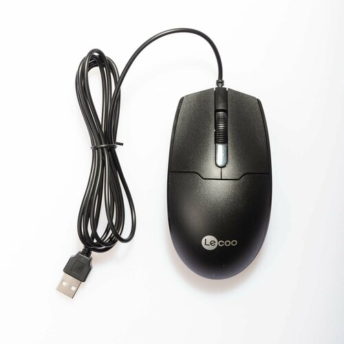 Проводная компьютерная мышь Lecoo MS101 wired mouse Черный 59000₽
