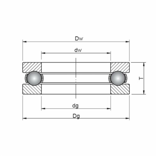 Подшипник S51103. P6 STC (18x30x9) шариковый однорядный - набор из 4 шт.