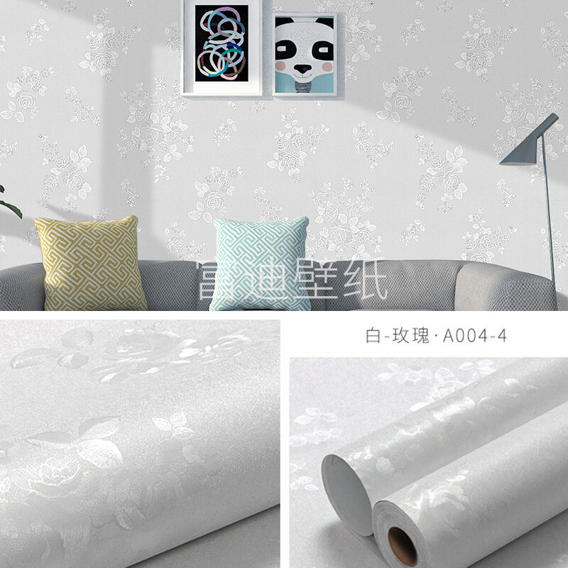 фото Обои самоклеящиеся, ПВХ, льняной узор, 10м x 0,45м