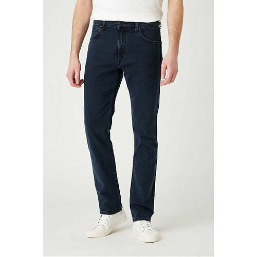 фото Джинсы зауженные wrangler, размер w36/l30, iron blue