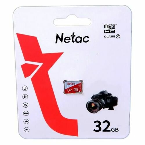 Карта памяти microSDHC UHS-I U1 NETAC P500 Eco 32 ГБ 80 МБ/с Class 10 NT02P500ECO-032G-S 1 шт без адаптера