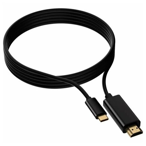 Кабель-переходник аудио-видео Buro USB Type-C (m) - HDMI (m), ver 2.0, 1.5м, черный [bu-typec-hdmi-1.5m]