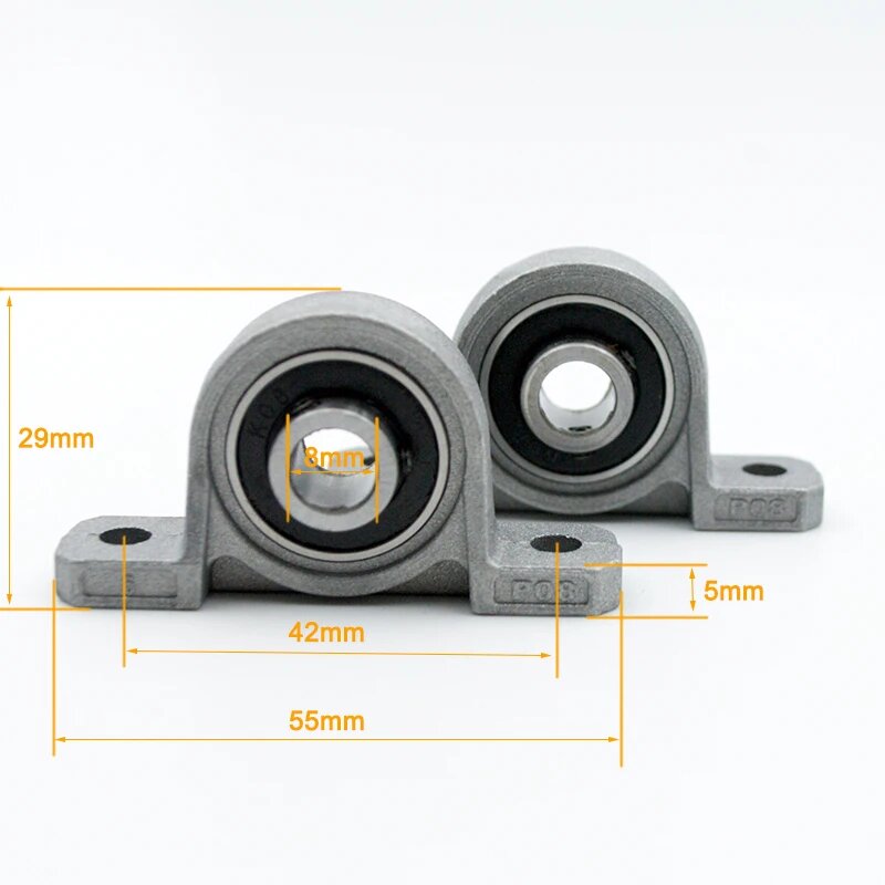 Подшипники опоры из цинкового сплава KP08 KP000 KP001 KP002 KP003 KP004 2/10 шт, KP08 8mm, 10 Шт.