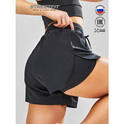 фото Шорты streetfit, размер s, черный