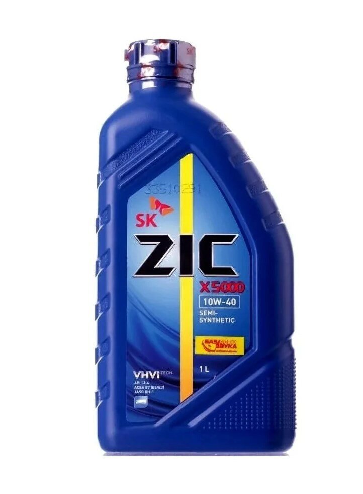 фото Масло моторное ZIC X5000 10W-40 полусинтетическое 1 л