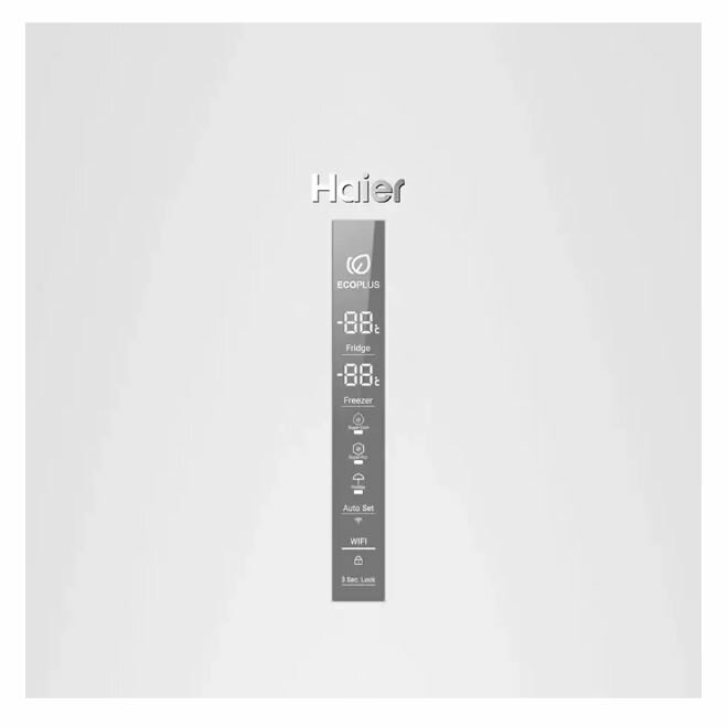 Холодильник Haier C2F637CWRGU1 комбинированный с нижней морозильной камерой — фото 1