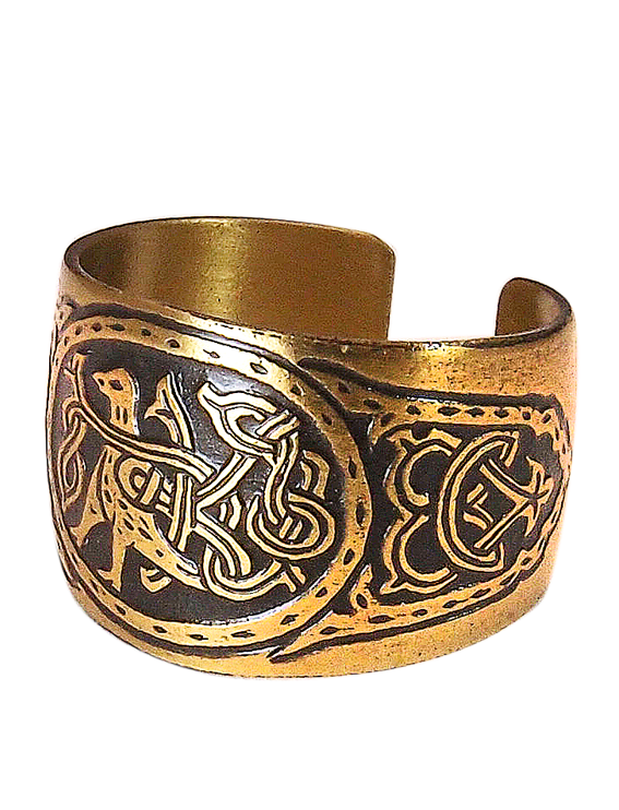 Кольцо переплетенное Мастерская Алешиных, размер 18, желтый — фото 1