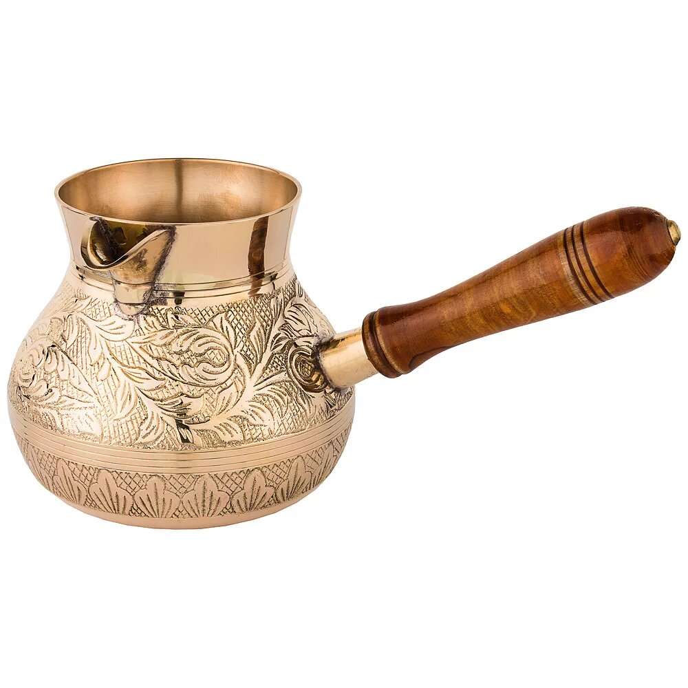 Турка из латуни 733-119 резная 800 мл