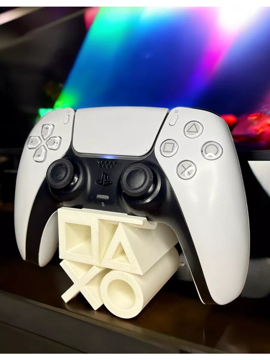 Подставка для геймпада (молочная) PS5 playstation 3D Печать уникальная — фото 1