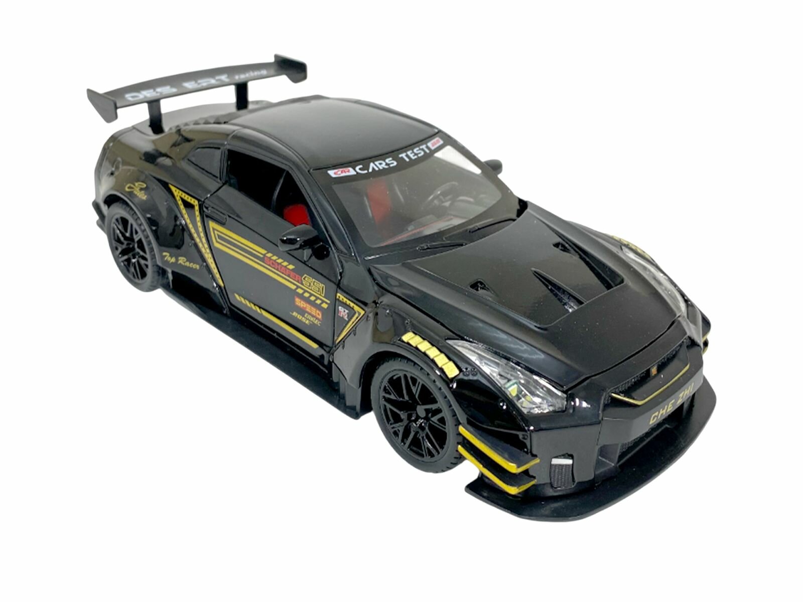 Машина металлическая спортивная CHE ZHI 1:24 GTR CZ128/черная 6+