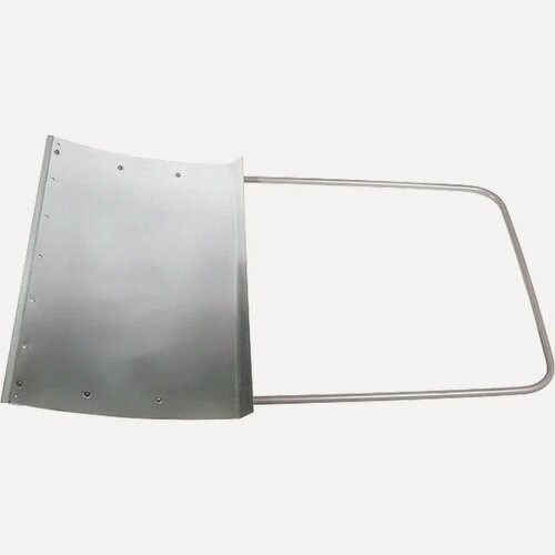 Изображение товара Скрепер для уборки снега Сибртех, 75.5х50.5х124 см, алюминиевый ковш и стальная рукоятка, снеговая лопата / движок 61526