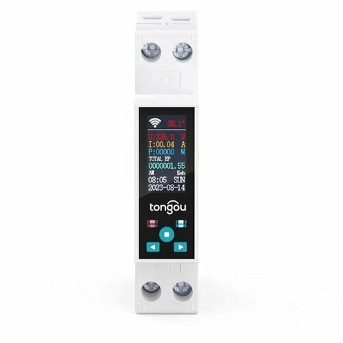 Умный автоматический выключатель Tongou TO-Q-SYS-JWT на DIN рейку Счётчик электроэнергии 1-50A