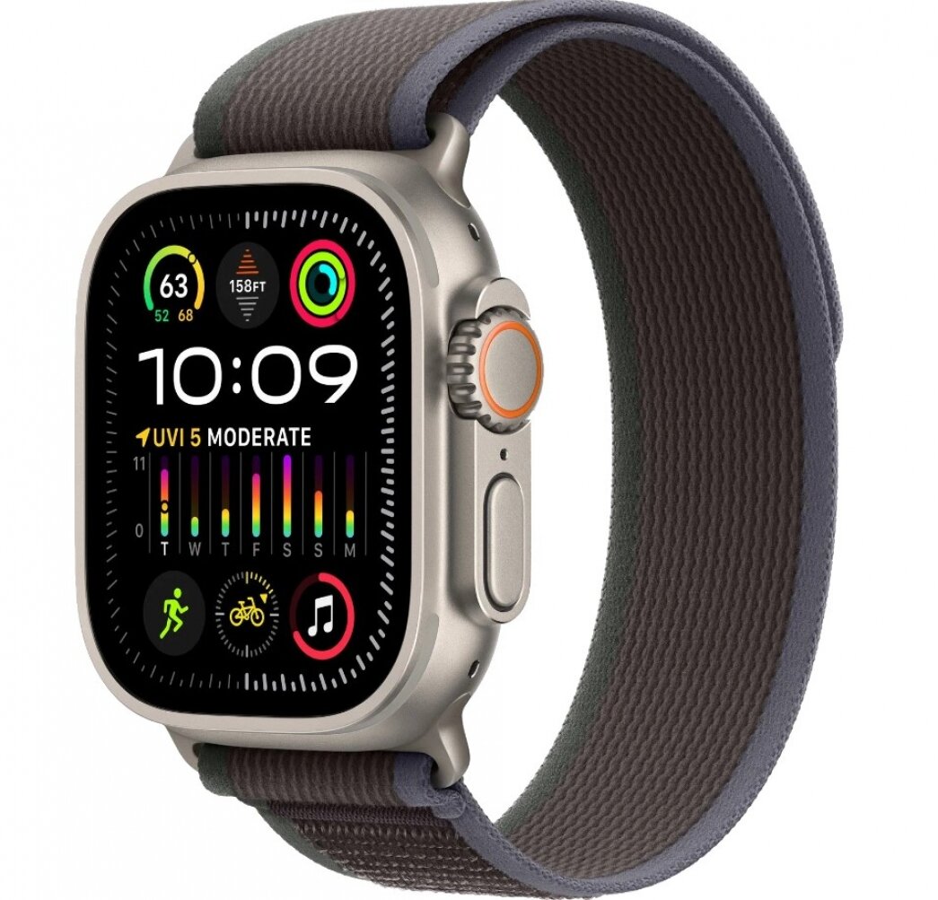 Умные часы Apple Watch Ultra 2 49mm Titanium Case With S/M Blue/Black Trail Loop