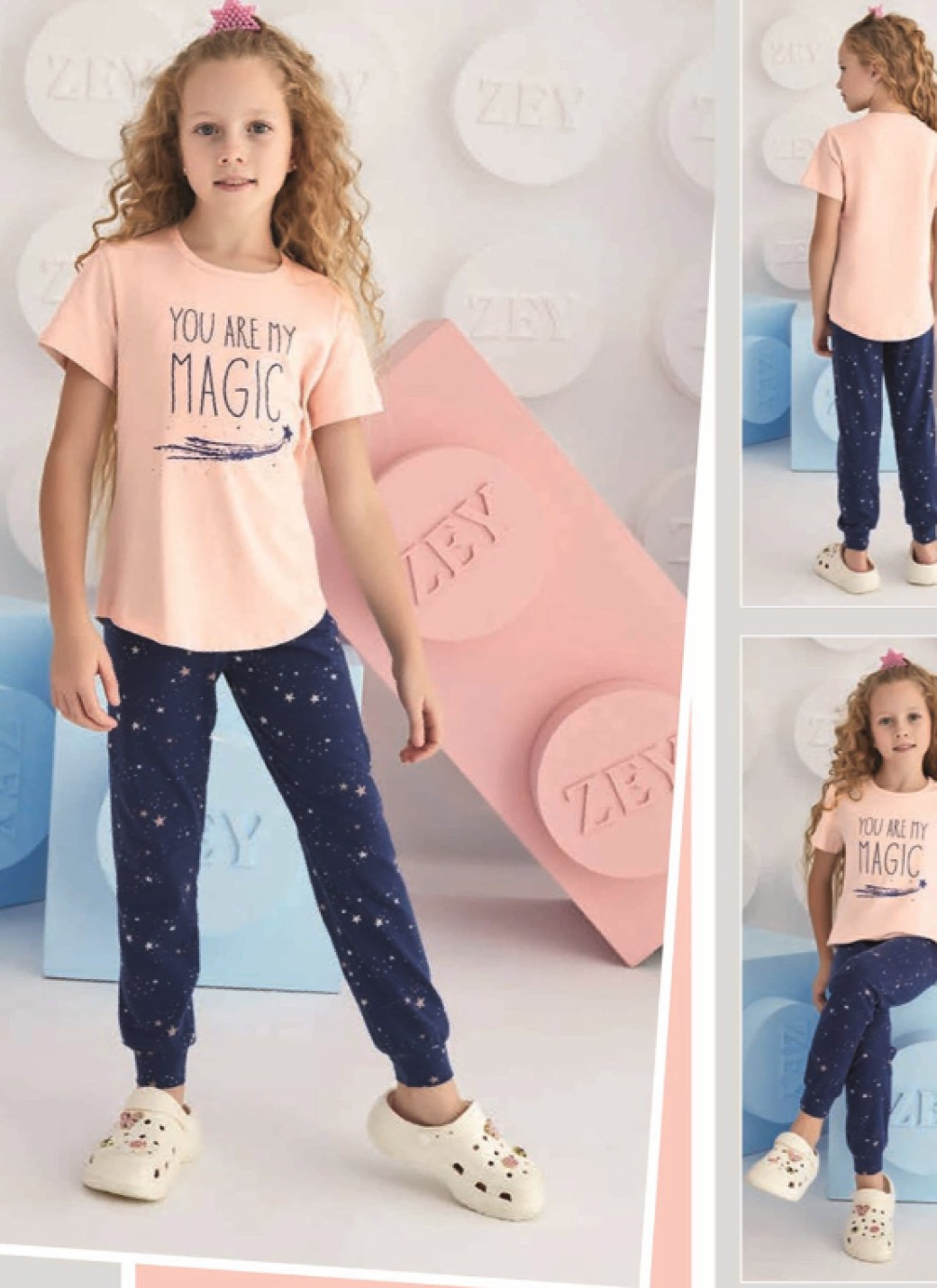Пижама ZEYZEY KIDS, размер 3/4 года, мультиколор