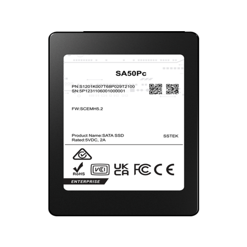 Твердотельный накопитель PHISON SSD SA50Pc 3840GB SATA 25 3D TLC R530W500MBs 9840 KIOPS 1DWPD SSD Enterprise Solid State Drive 1 year OEM 8857200₽