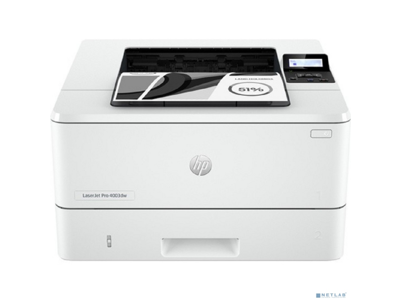 Принтер лазерный LaserJet Pro 4003dn (A4, 1200dpi, 40ppm, 256Mb, Duplex, Lan, USB) (2Z609A)
