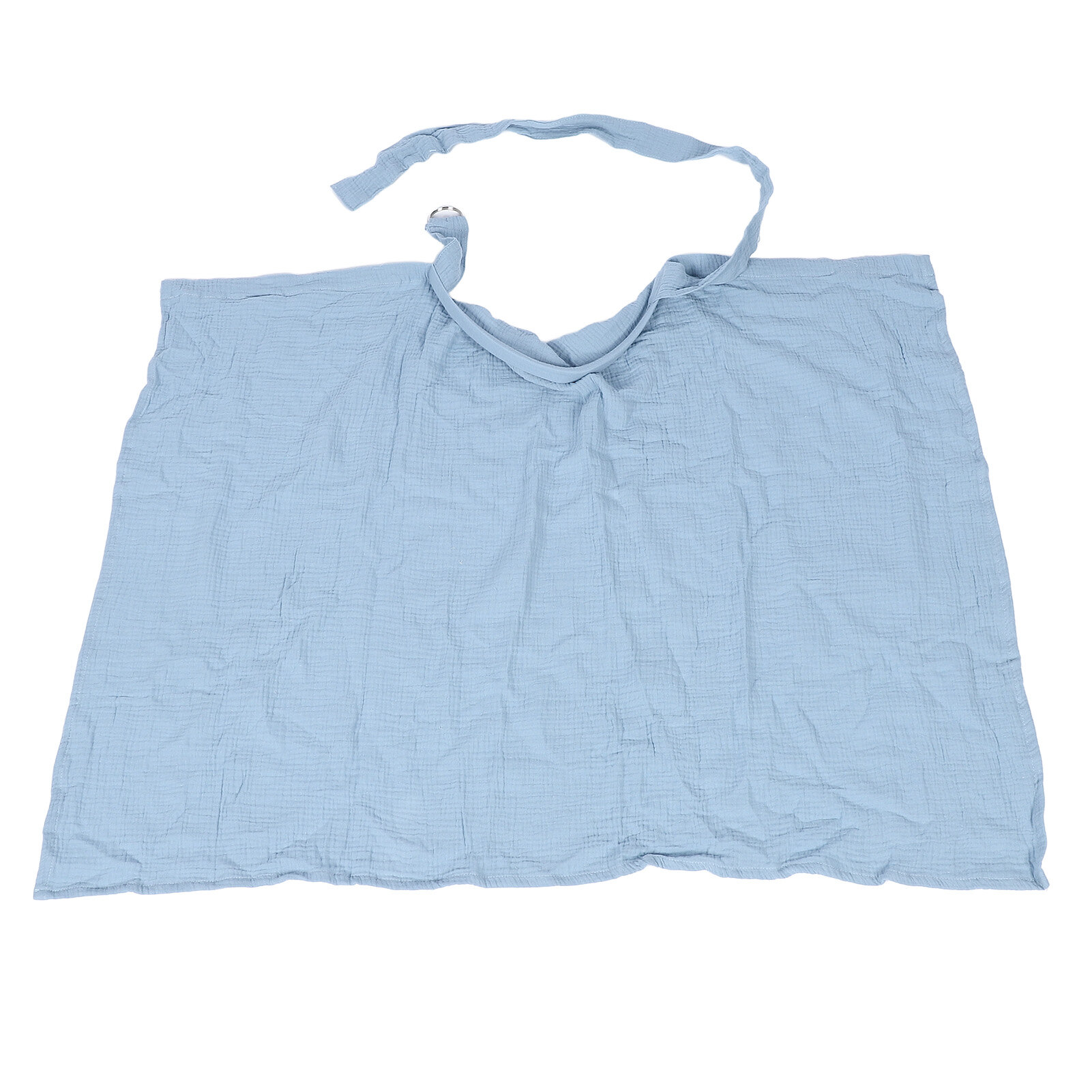 Хлопковая накидка для кормления грудью дышащая двухслойная накидка-пончо для кормления грудью обеспечивающая комфорт и конфиденциальность малыша синяя