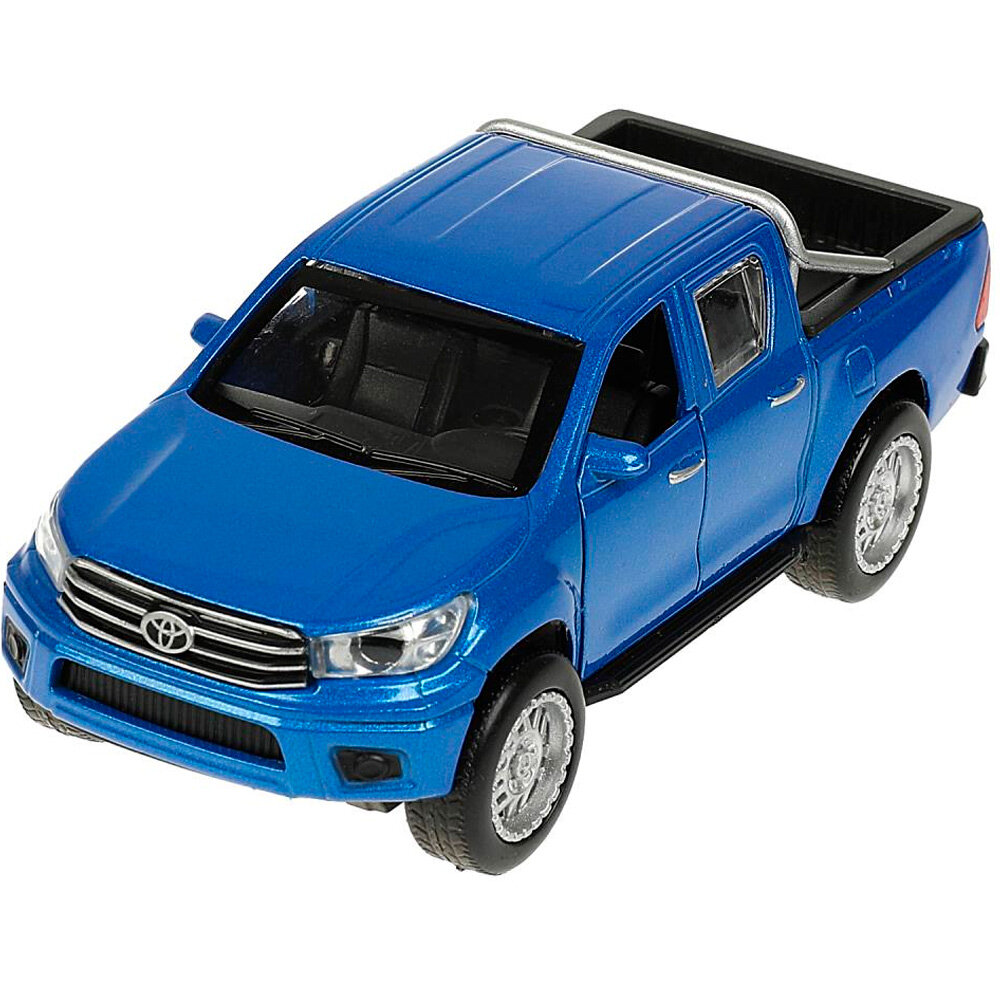 Модель HILUX-12-BU TOYOTA HILUX 12 см, двери, инерц, синий Технопарк в коробке