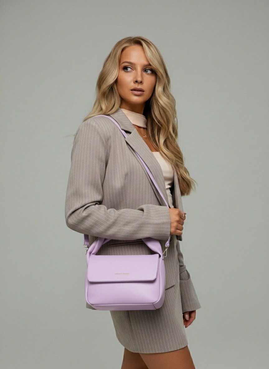 Сумка багет Daniele Patrici, фиолетовый — фото 1