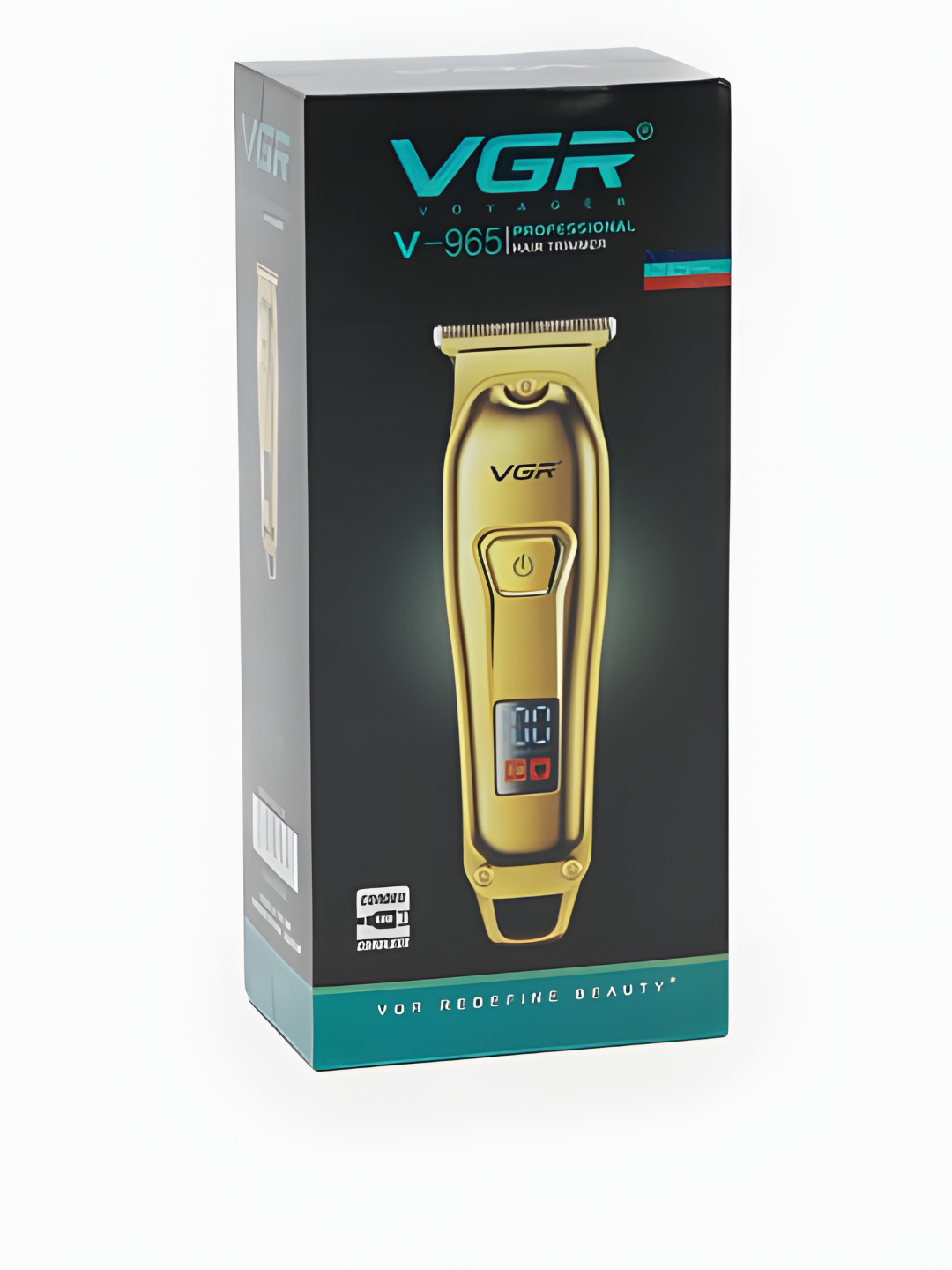 Машинка для стрижки VGR V-965, питание от USB, нержавеющая сталь — фото 1