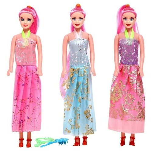 Кукла-модель «Оля» в платье, с аксессуарами, микс