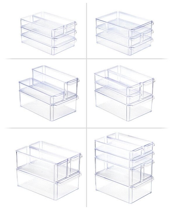 орйзер для холодильника 10х30х5см idea с крышкой м 1584 М-Пластика - фото №4