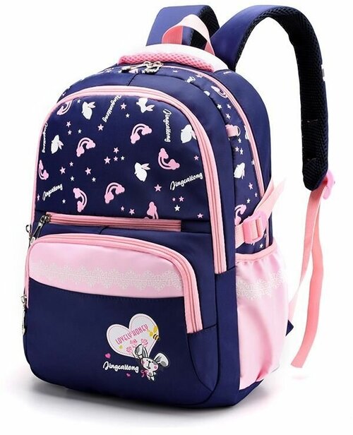 Рюкзак школьный для девочки фиолетовый