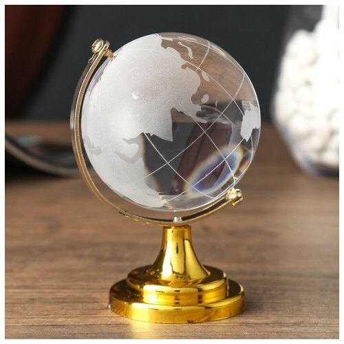 Сувенир стекло Глобус d6 см 6502₽