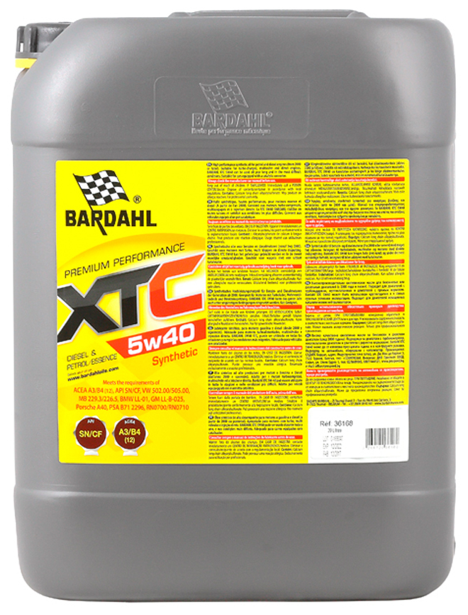 Синтетическое моторное масло BARDAHL 5W40 XTC SN/CF 20л