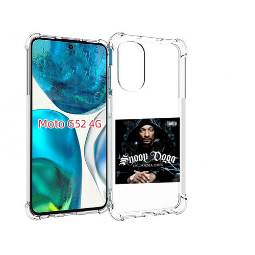 Чехол MyPads Snoop Dogg CALIFORNIA TIMES для Motorola Moto G82 / Moto G52 задняя-панель-накладка-бампер чехол mypads snoop dogg algorithm для motorola moto g82 moto g52 задняя панель накладка бампер