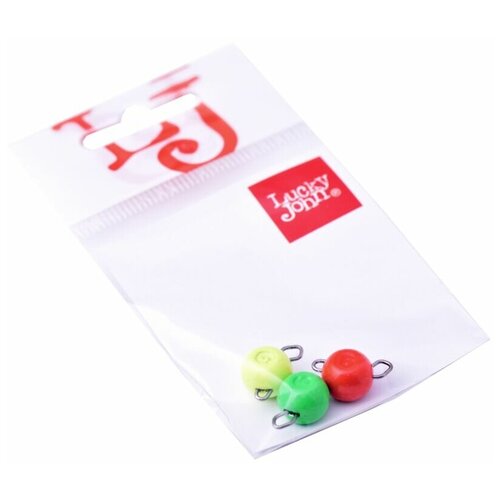 груз lucky john tungseten jig ball ljtb 5 г 2 шт Груз-головки разборные Lucky John Ball RGY 6 г MIX1 3 шт.