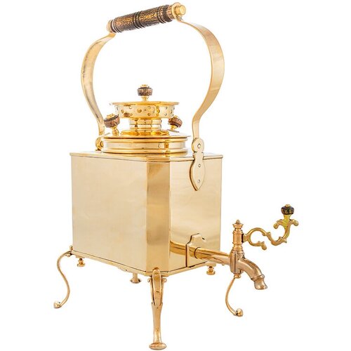 Самовар антикварный Дорожный 1л, угольный