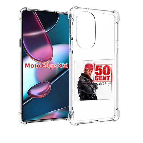 Чехол MyPads 50 Cent - Still On Top для Motorola Moto Edge X30 задняя-панель-накладка-бампер
