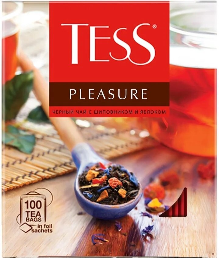 Чай черный TESS Pleasure, в пакетиках, 1,5 г × 100 шт.