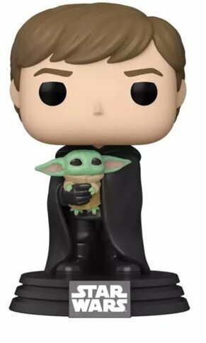 Фигурка Funko POP! Bobble Star Wars Mandalorian Luke Skywalker with Grogu 58290