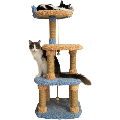 "Кибер-трон" в расцветке "акварель-ds" игровой комплекс когтеточка для кошек и маленьких собак