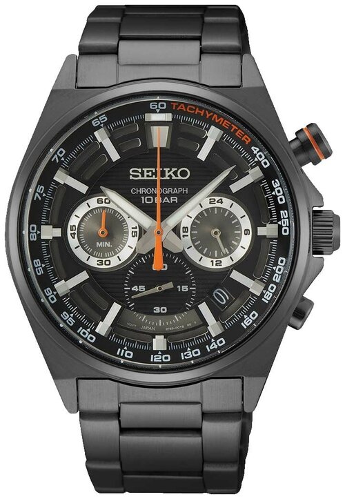 Наручные часы SEIKO Seiko SSB399P1, черный