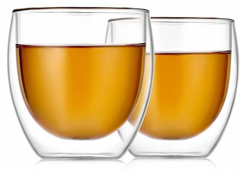 Стеклянные стаканы с двойными стенками 