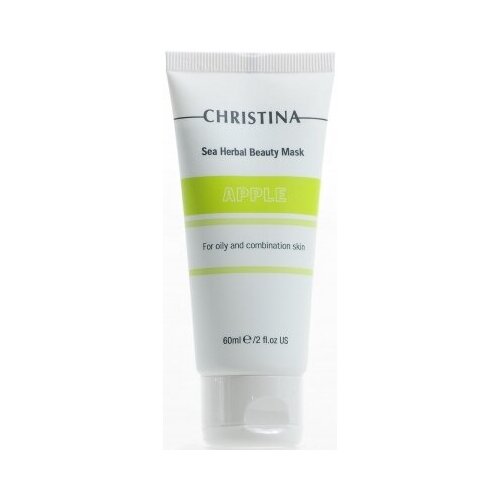 Christina Masks Sea Herbal Beauty Mask Green Apple Увлажняющая маска с яблочной кислотой, 60 мл.