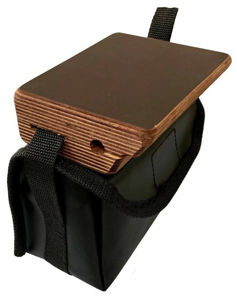 Держатель для эхолота УКБ 1Б на ликтрос надувной лодки, с сумкой под аккумулятор(черная)