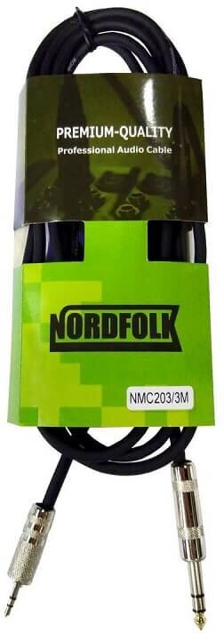 Кабель стерео 3.5 - 6.3 мм NordFolk NMC203/1M