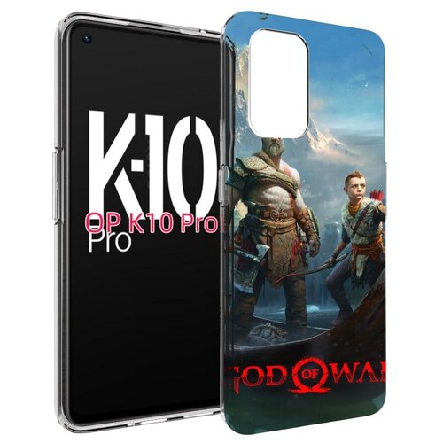 Чехол MyPads God Of War Кратос Атрей для OPPO K10 Pro задняя-панель-накладка-бампер чехол mypads god of war кратос для tecno pop 6 pro задняя панель накладка бампер