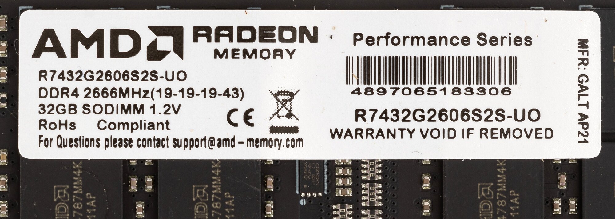 Модуль памяти AMD Radeon R7 Performance Series DDR4 - 2x 8Гб 2133, DIMM, Ret - фото №3