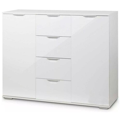 Комод Vental Лайн-4 Белый фасады Белый