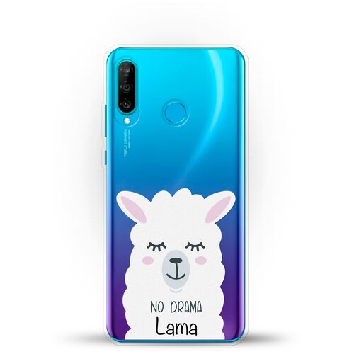 фото Силиконовый чехол лама на huawei p30 lite andy & paul