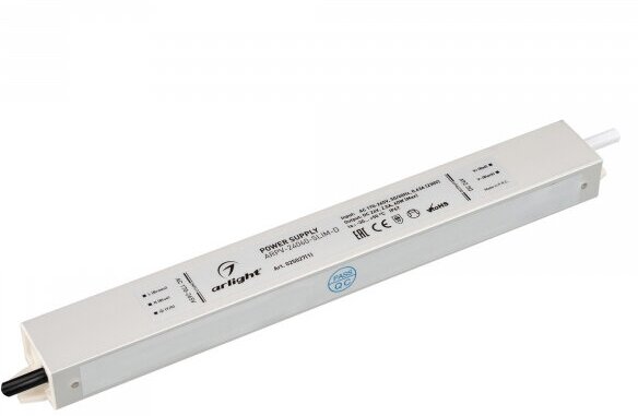 Arlight Блок питания ARPV-24060-SLIM-D (24V, 2.5A, 60W) (IP67 Металл, 3 года)