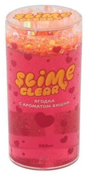 Слайм Slime Clear Ягодка с ароматом вишни, 250 г