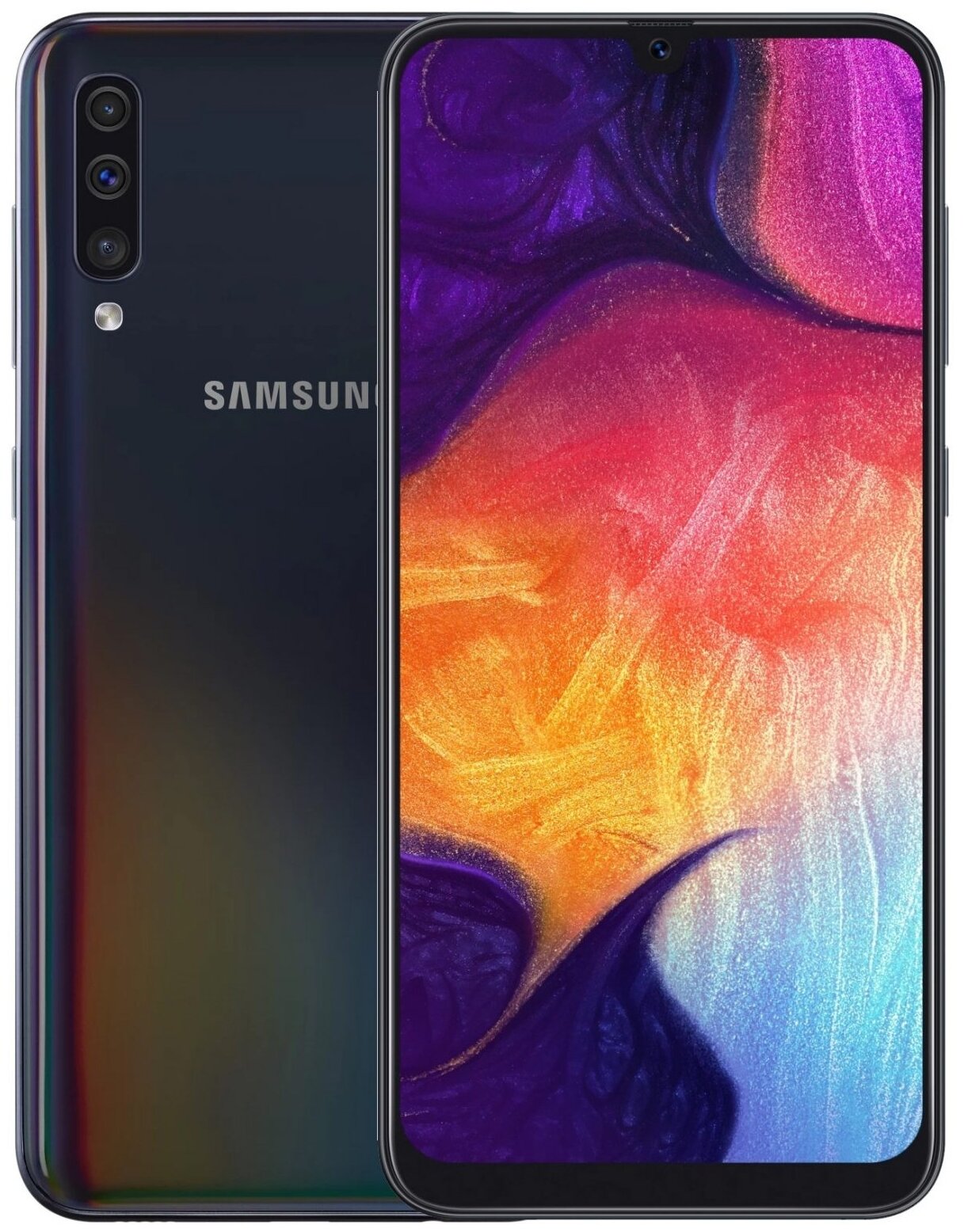 Смартфон Samsung Galaxy A50 4/64 ГБ RU, 2 SIM, черный